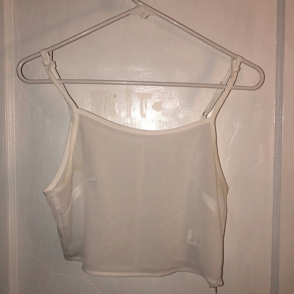 See Through Crop Tank Top